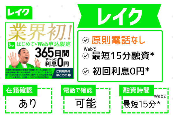 レイクの特徴画像