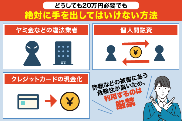 審査が通らない状況でも絶対に手を出してはいけない方法を解説している画像